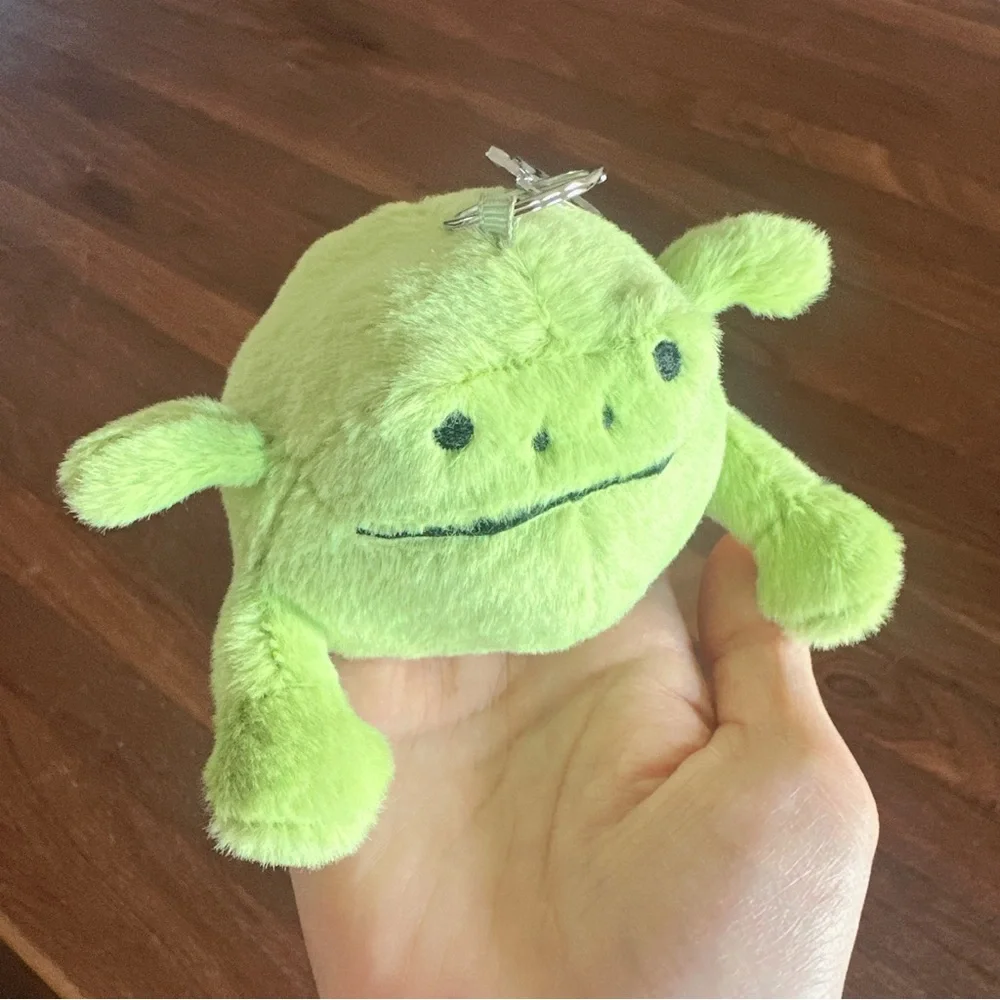Green Rain Frog Plush Bag Charm Kawaii Soft Toy Keychain Cute Frogcore